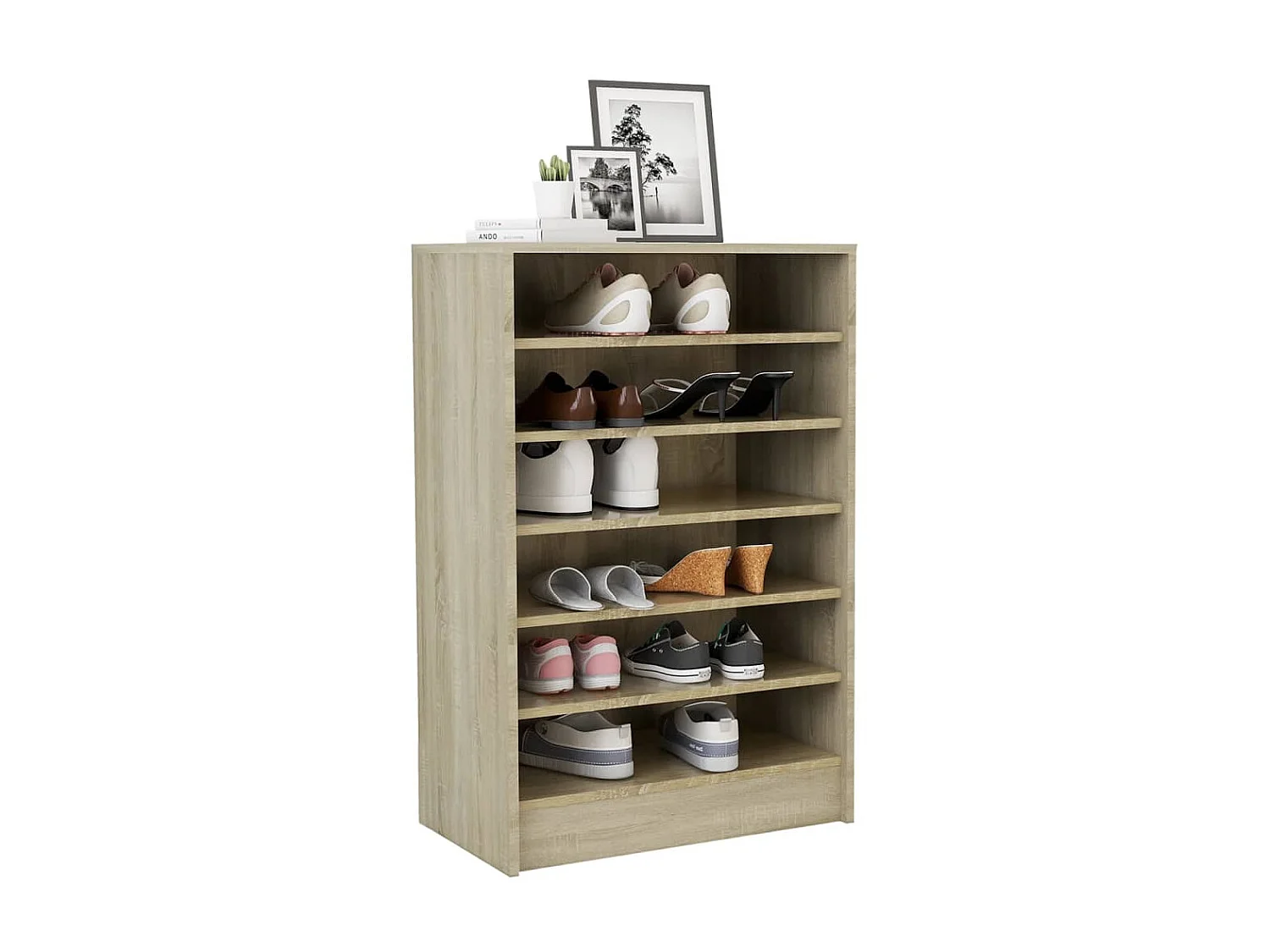 Armoire à chaussures Chêne Sonoma 60x35x92 cm Aggloméré