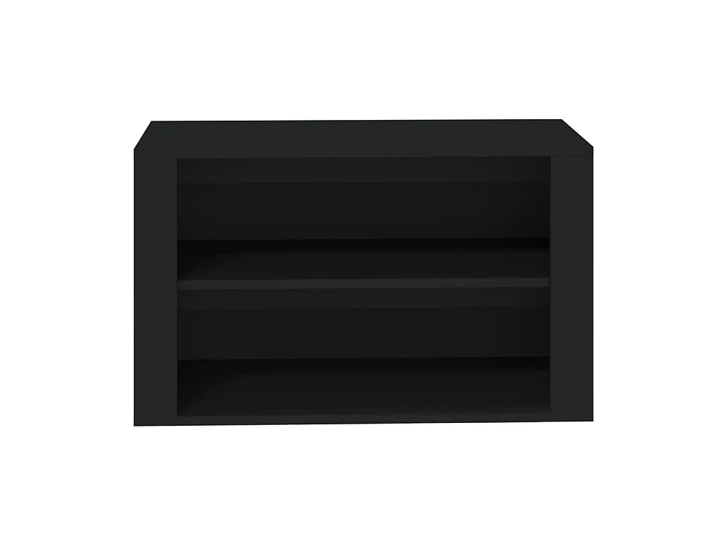 scarpiera Nera 75x35x45 cm MDF