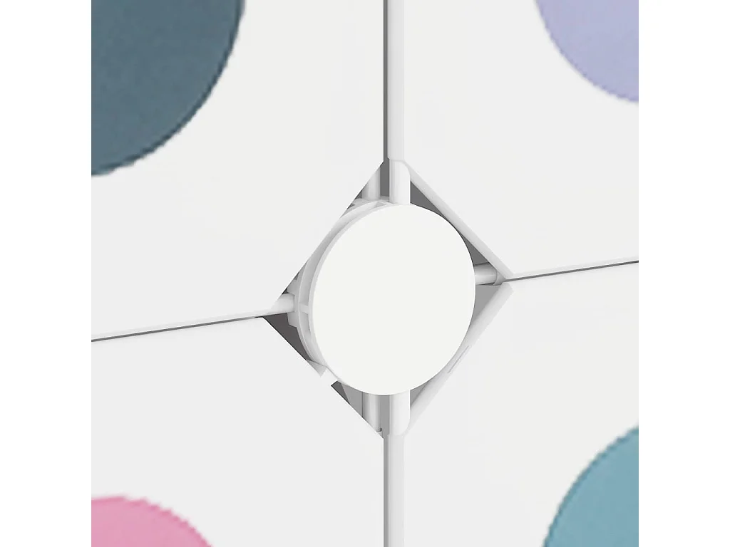 Armário infantil com 15 cubos Branco PP