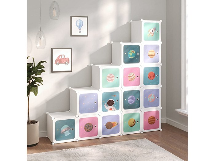 Libreria Girevole Per Bambini A Forma Di Casa - Scaffale 4 Livelli Con Rotazione 360° - Foto 5