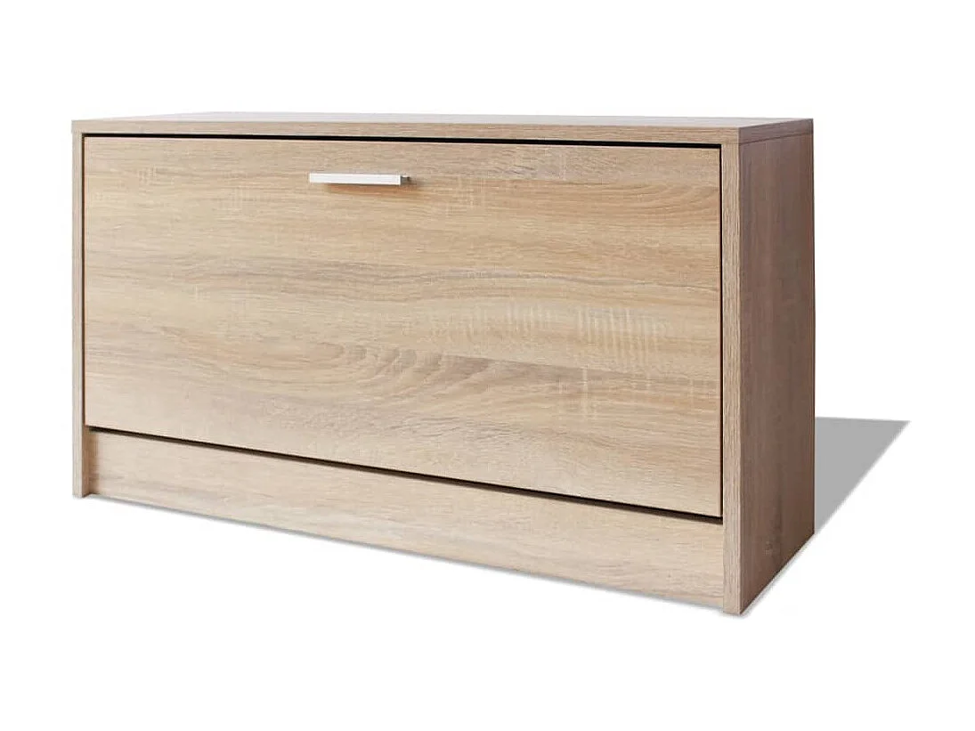 Banc à chaussures 80 x 24 x 45 cm Chêne