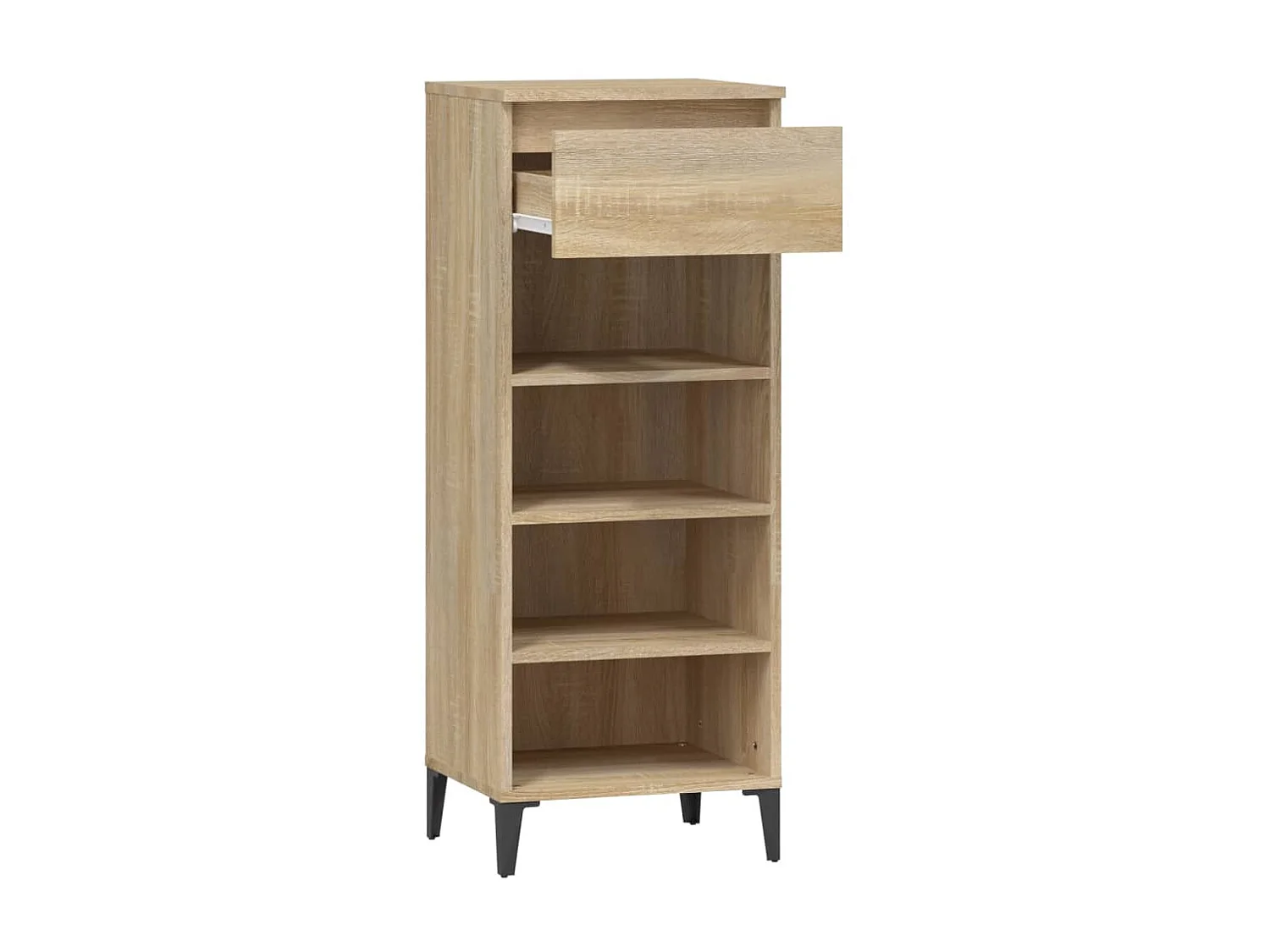 schoenenrek Sonoma eiken 40x36x105cm Bewerkt hout