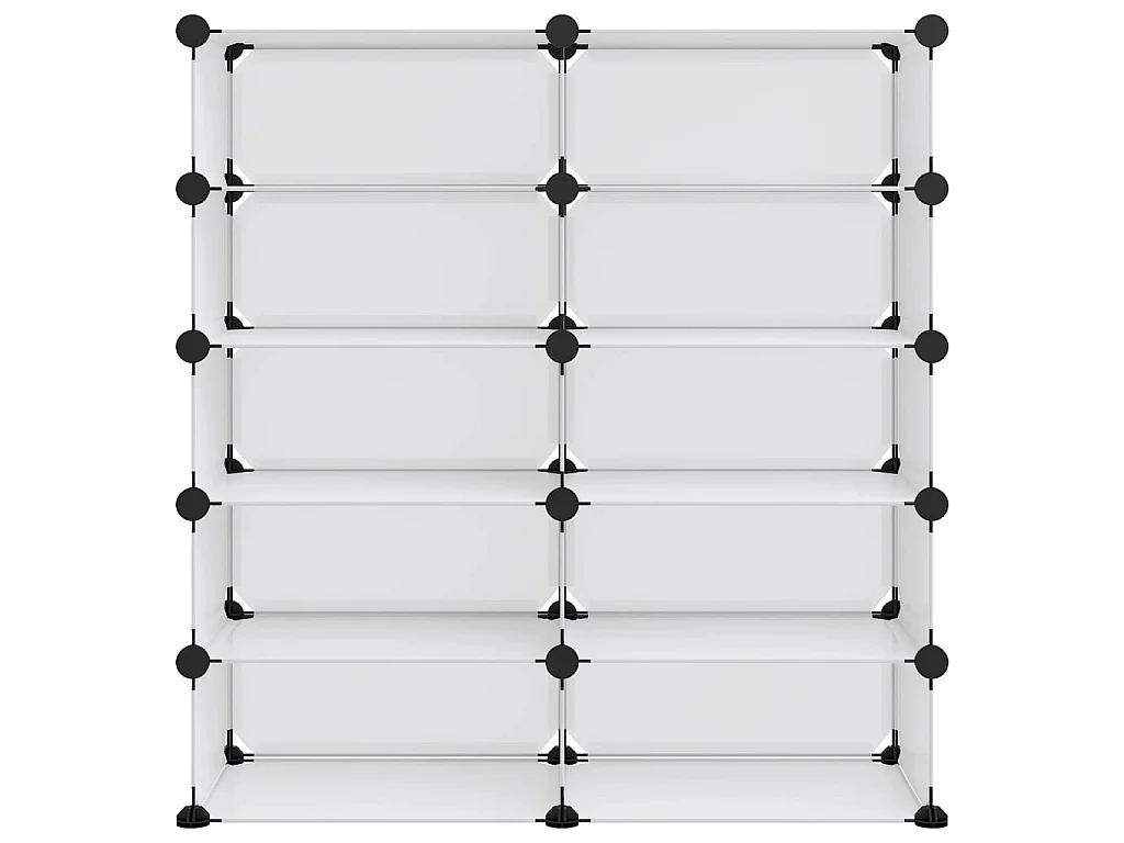 sapateira Transparente 84x32x88,5 cm PP