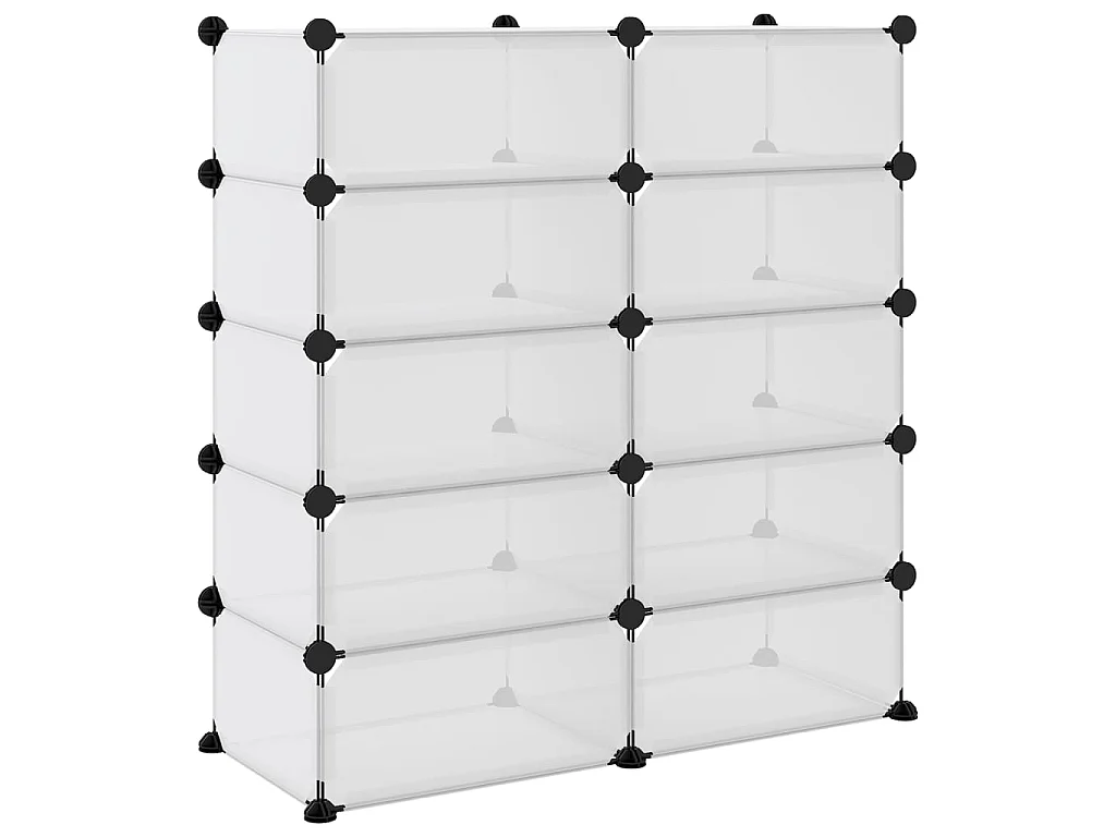 sapateira Transparente 84x32x88,5 cm PP