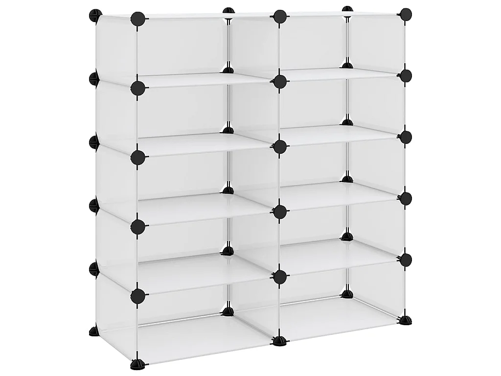 schoenenrek Transparant 84x32x88,5 cm PP