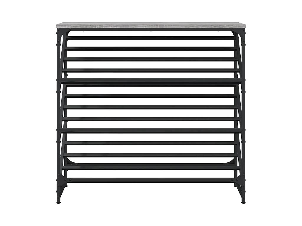 schoenenrek sonoma grijs 90x30x85 cm samengesteld hout