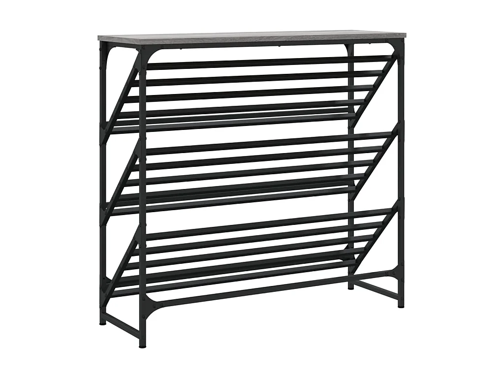 schoenenrek sonoma grijs 90x30x85 cm samengesteld hout