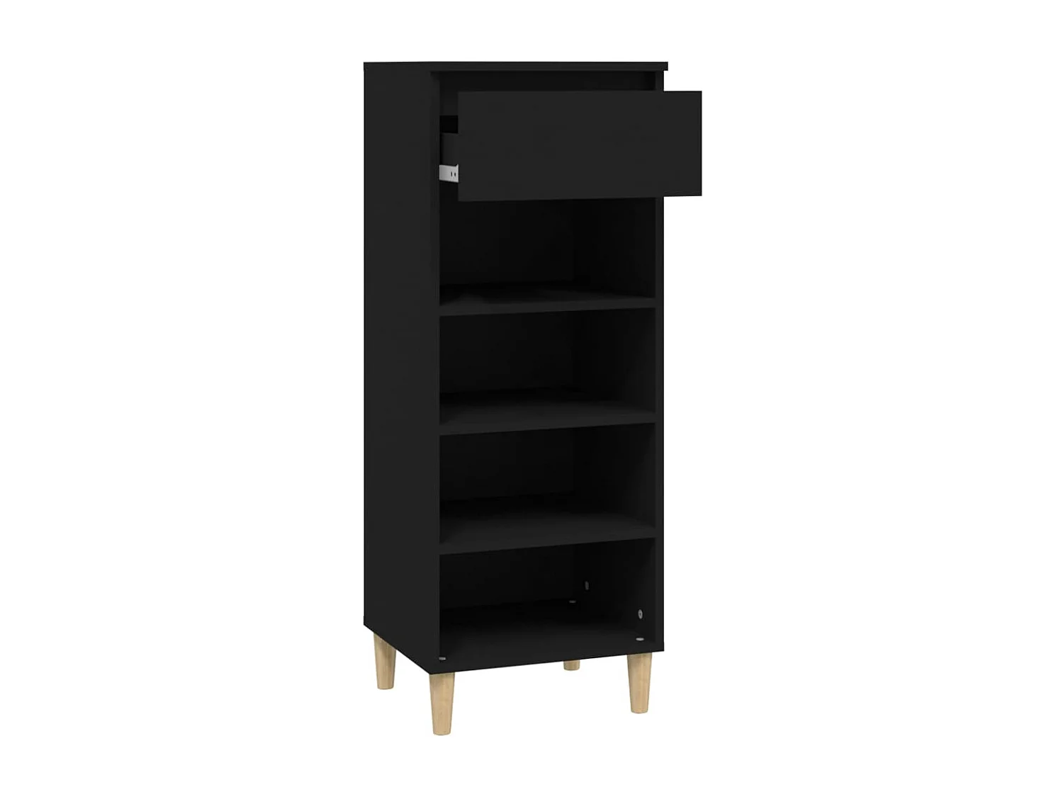 Scarpiera Nera 40x36x105 cm MDF