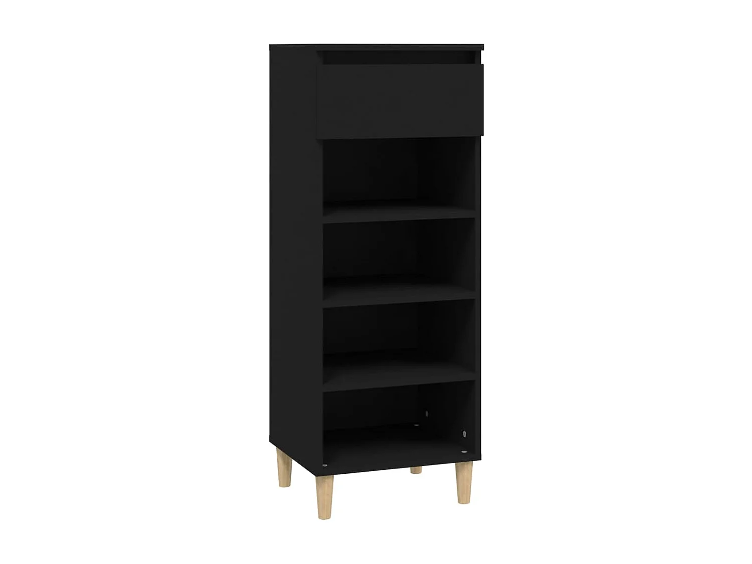 Armoire à chaussures Noir 40x36x105 cm Bois d'ingénierie