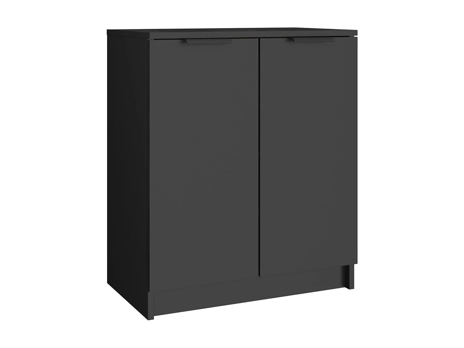 Armoire à chaussures Noir 59x35x70 cm bois d'ingénierie