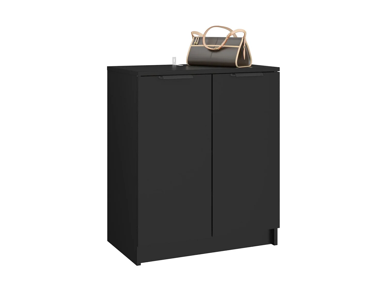 Armoire à chaussures Noir 59x35x70 cm bois d'ingénierie