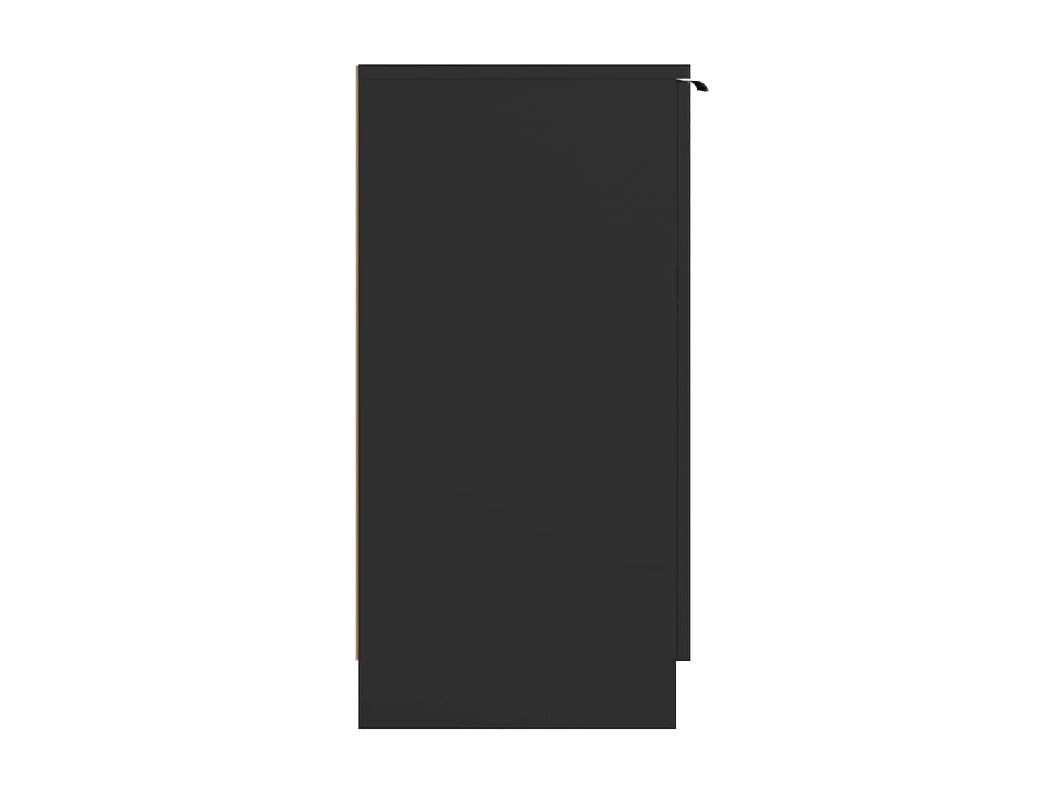 Armoire à chaussures Noir 59x35x70 cm bois d'ingénierie