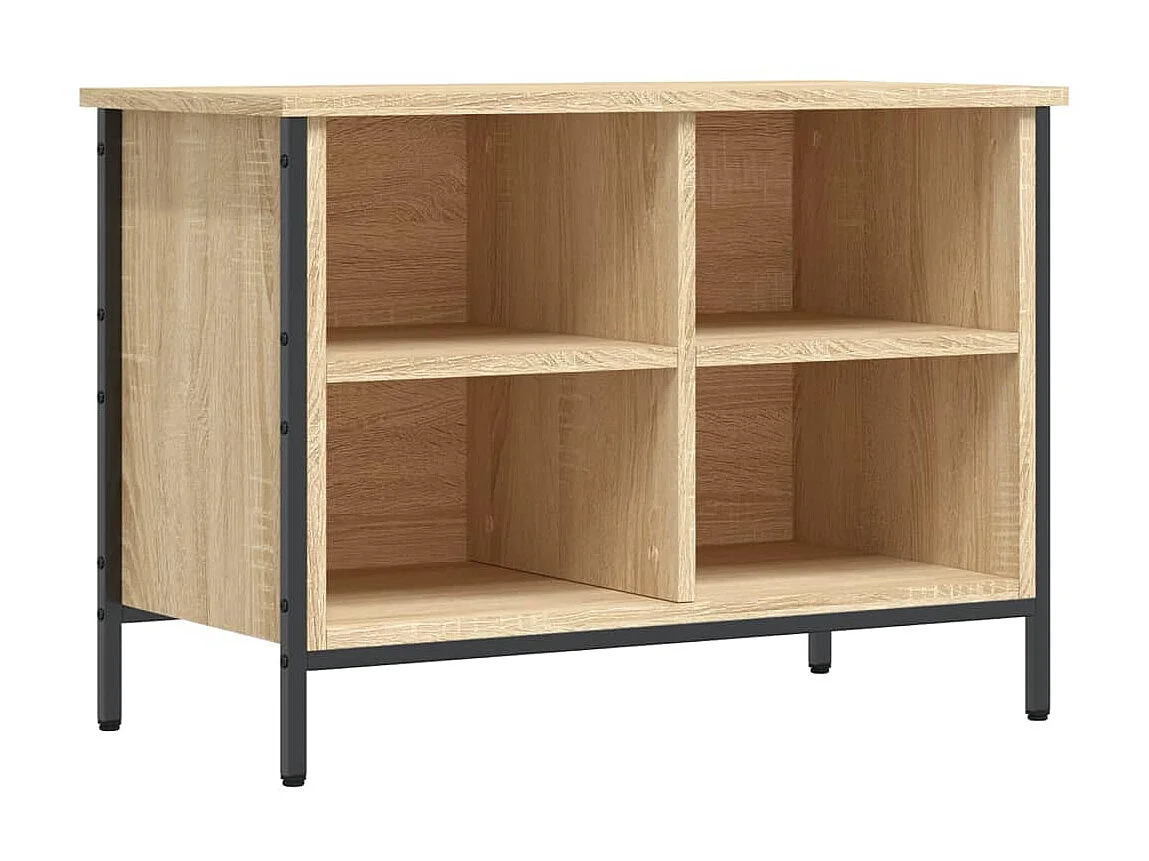 Schuhschrank aus Sonoma-Eiche, 69 x 35 x 50 cm, Holzwerkstoff