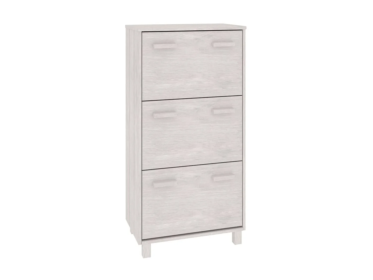 Armoire à chaussures HAMAR Blanc 59,5x35x117 cm Bois de pin