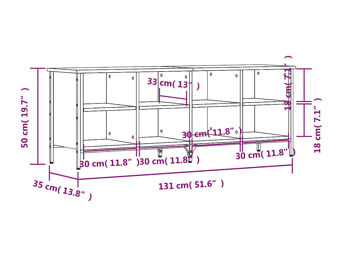 Schoenenkast zwart 131x35x50 cm samengesteld hout