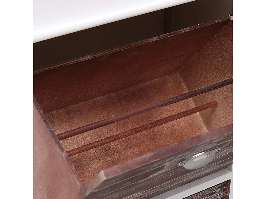 Zapatero Marrón 50 x 28 x 98 cm Madera de Paulownia