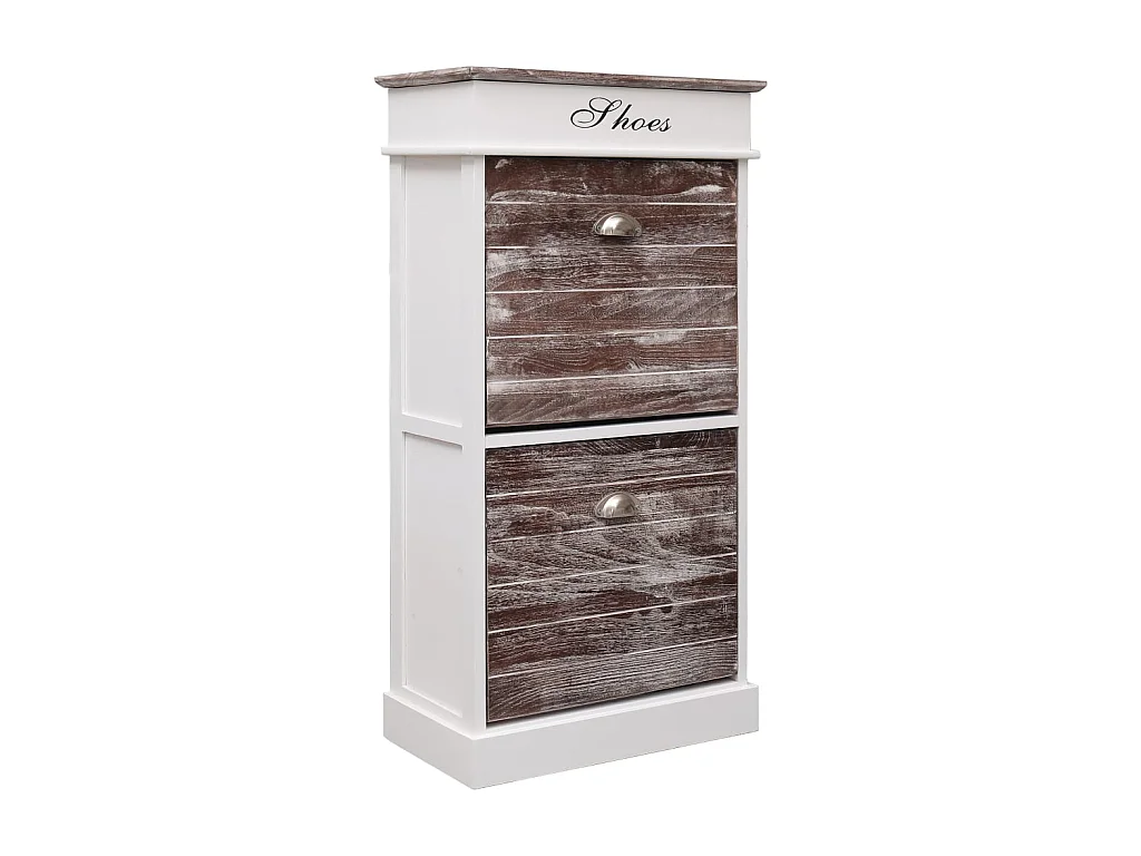 Scarpiera Marrone 50 x 28 x 98 cm Legno di Paulownia