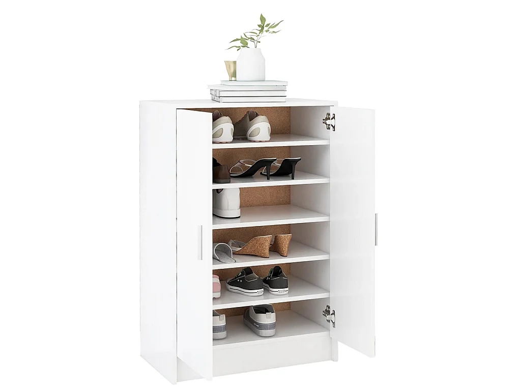 Schoenenkast Wit 60x35x92 cm Spaanplaat