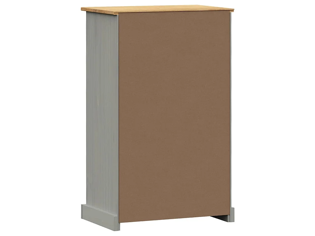 Zapatero VIGO 60x35x96 cm madera maciza de pino gris