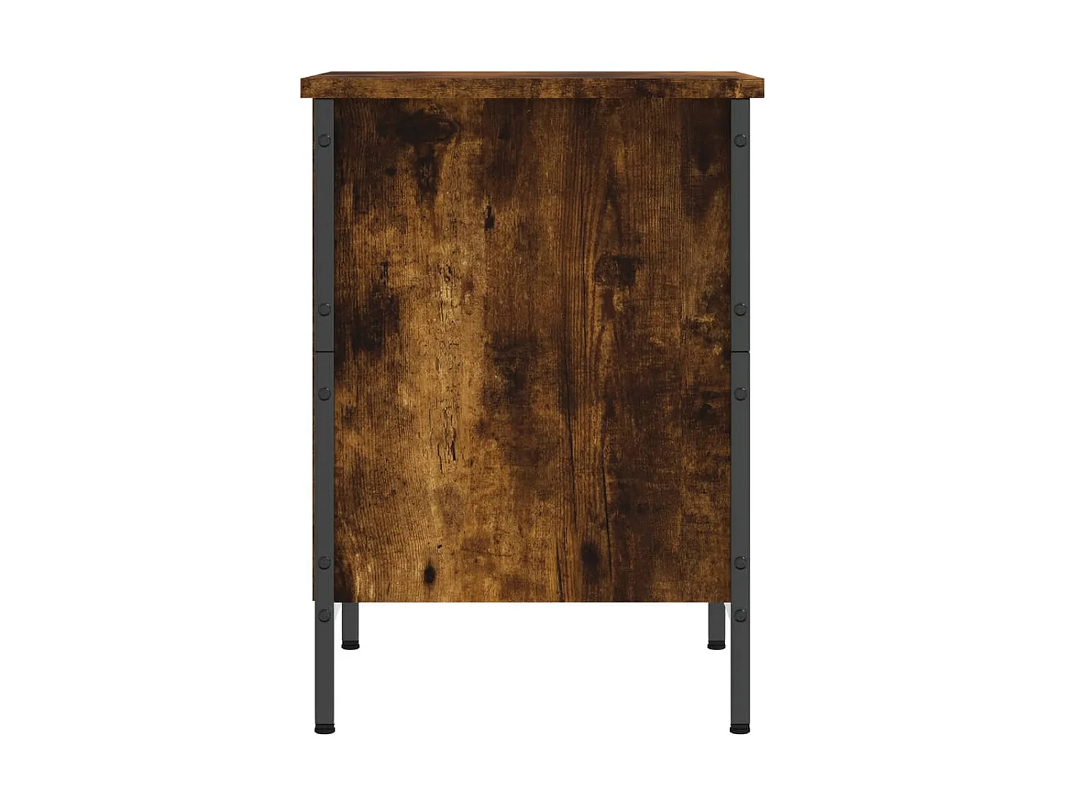 Armoire à chaussures chêne fumé 38x35x50 cm bois d'ingénierie