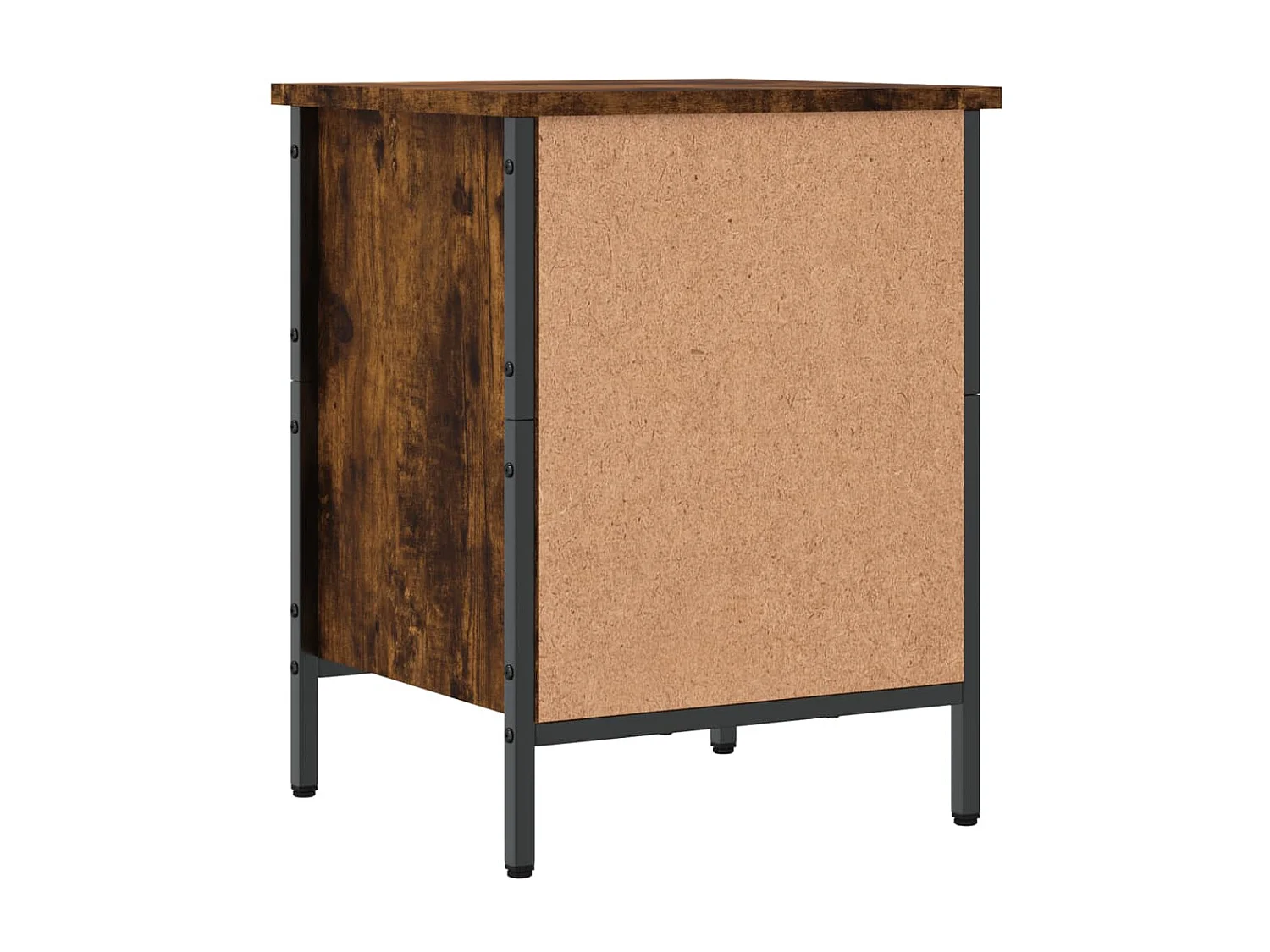 Armoire à chaussures chêne fumé 38x35x50 cm bois d'ingénierie