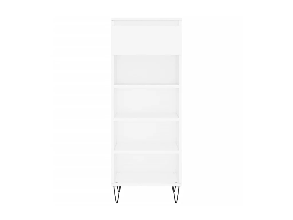 Armoire à chaussures Blanc 40x36x105 cm Bois d'ingénierie