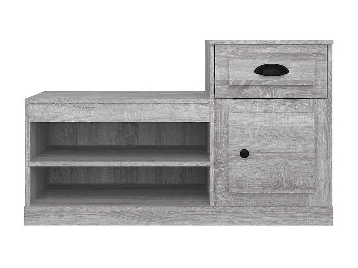 Armoire à chaussures sonoma gris 100x42x60 cm bois d'ingénierie