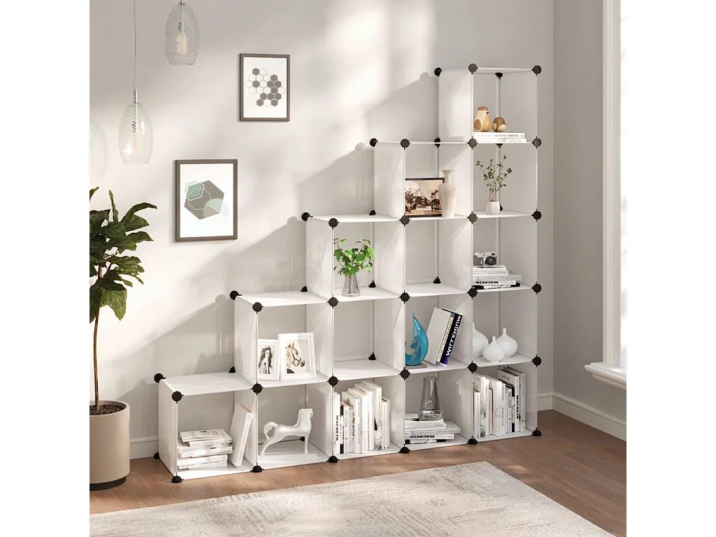 Cubos de armazenamento 15 unidades PP Transparente