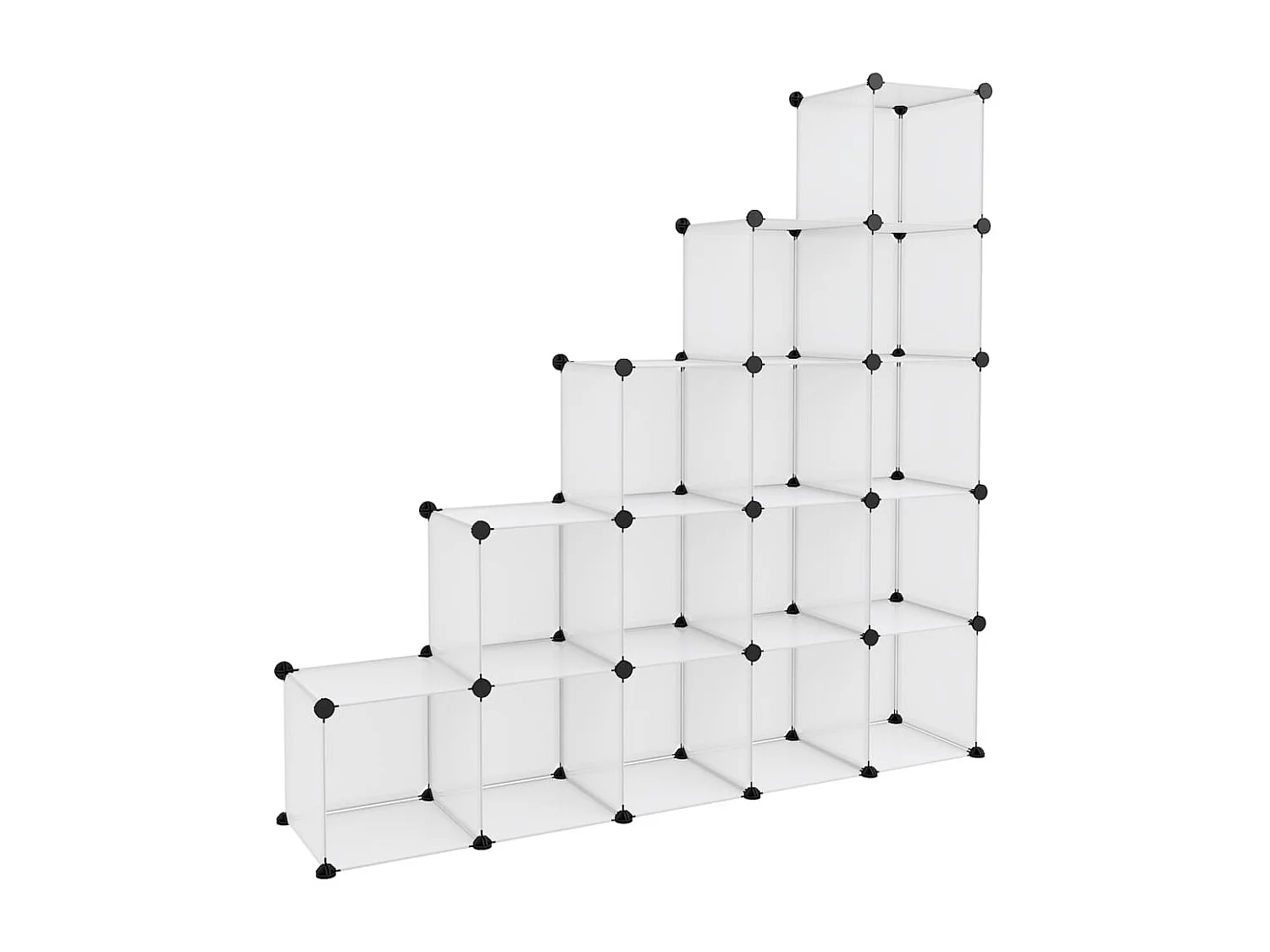 Cubos de armazenamento 15 unidades PP Transparente