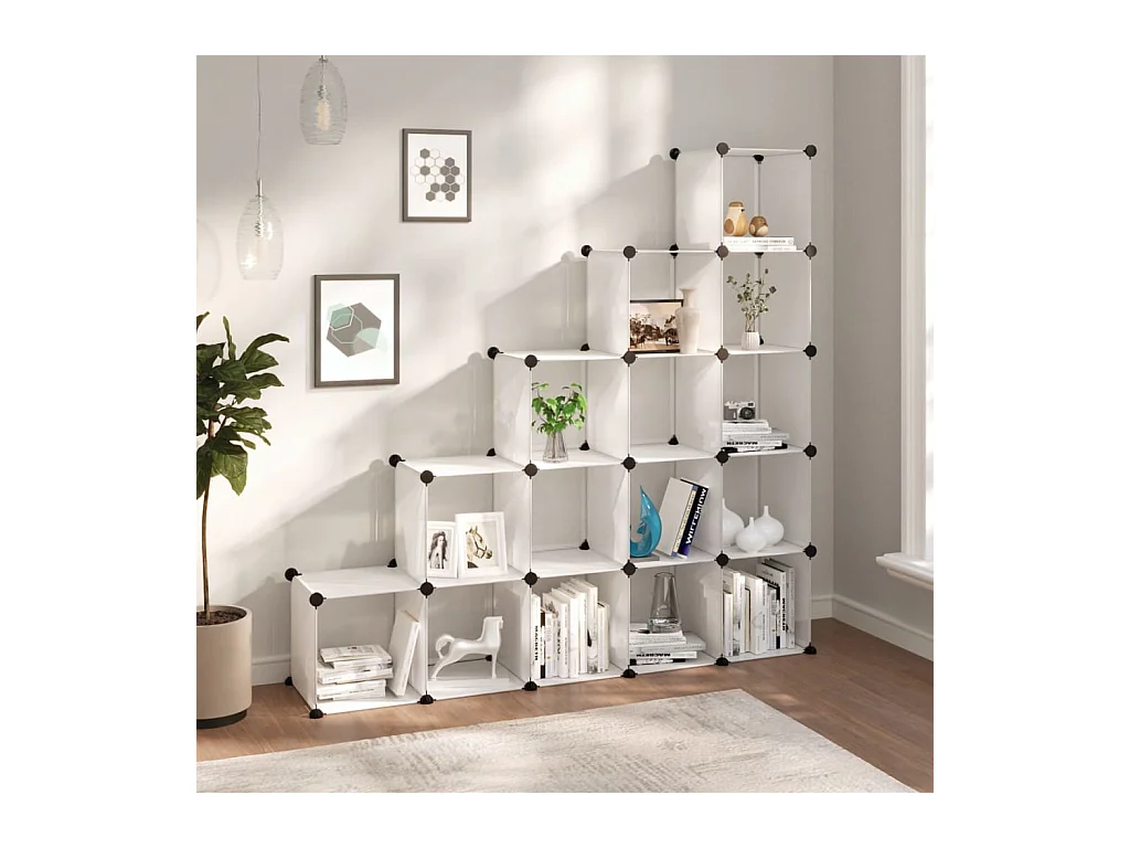 Cubes de rangement 15 pcs Transparent PP