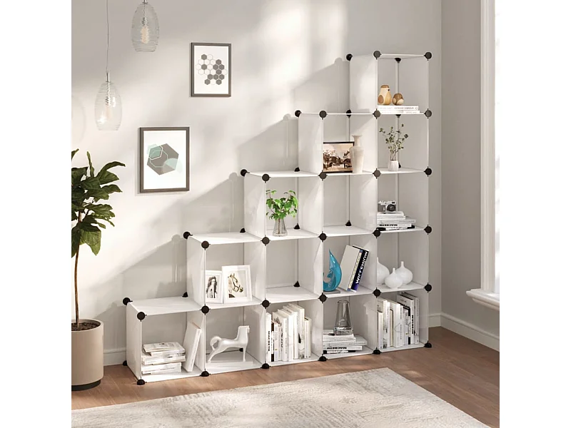 Cubes de rangement 15 pcs Transparent PP