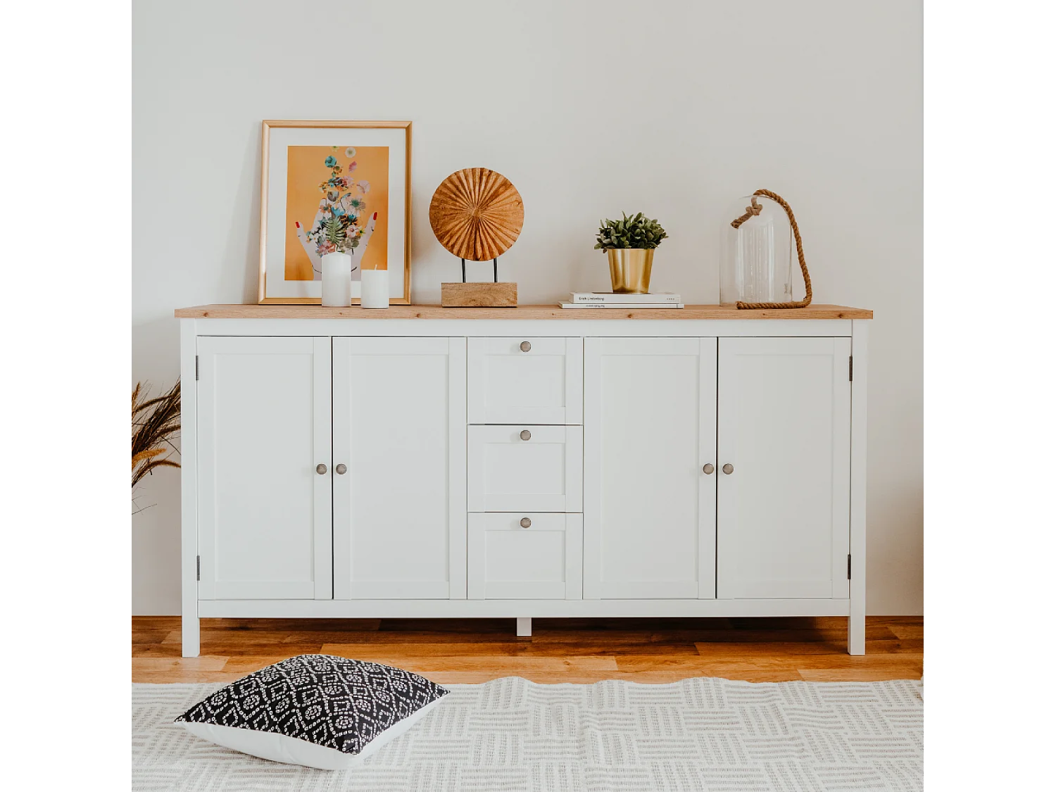 Credenza scandinava con contenitore 180 cm SKADAR