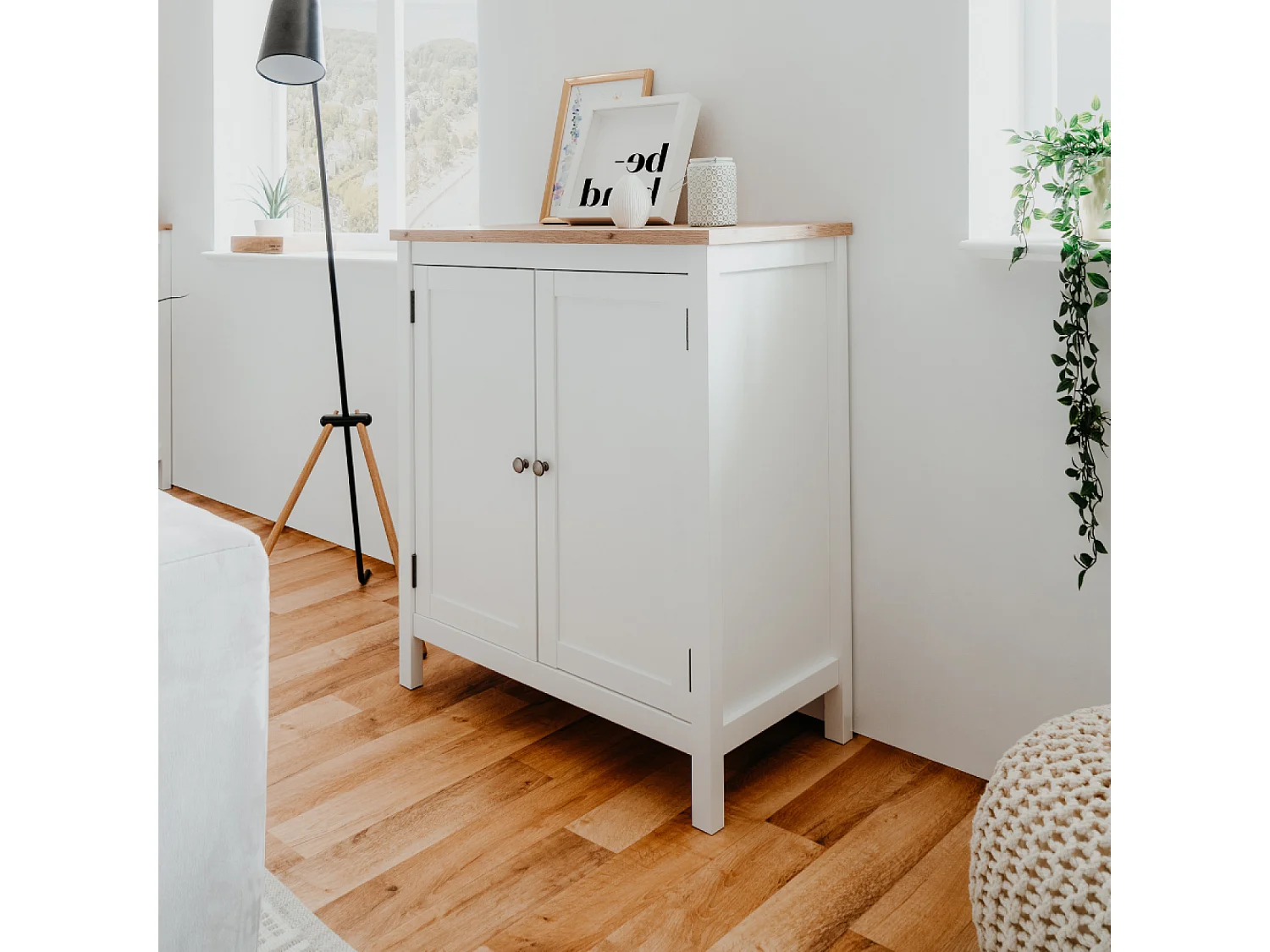 Buffet scandinave avec placards 80 cm SKADAR