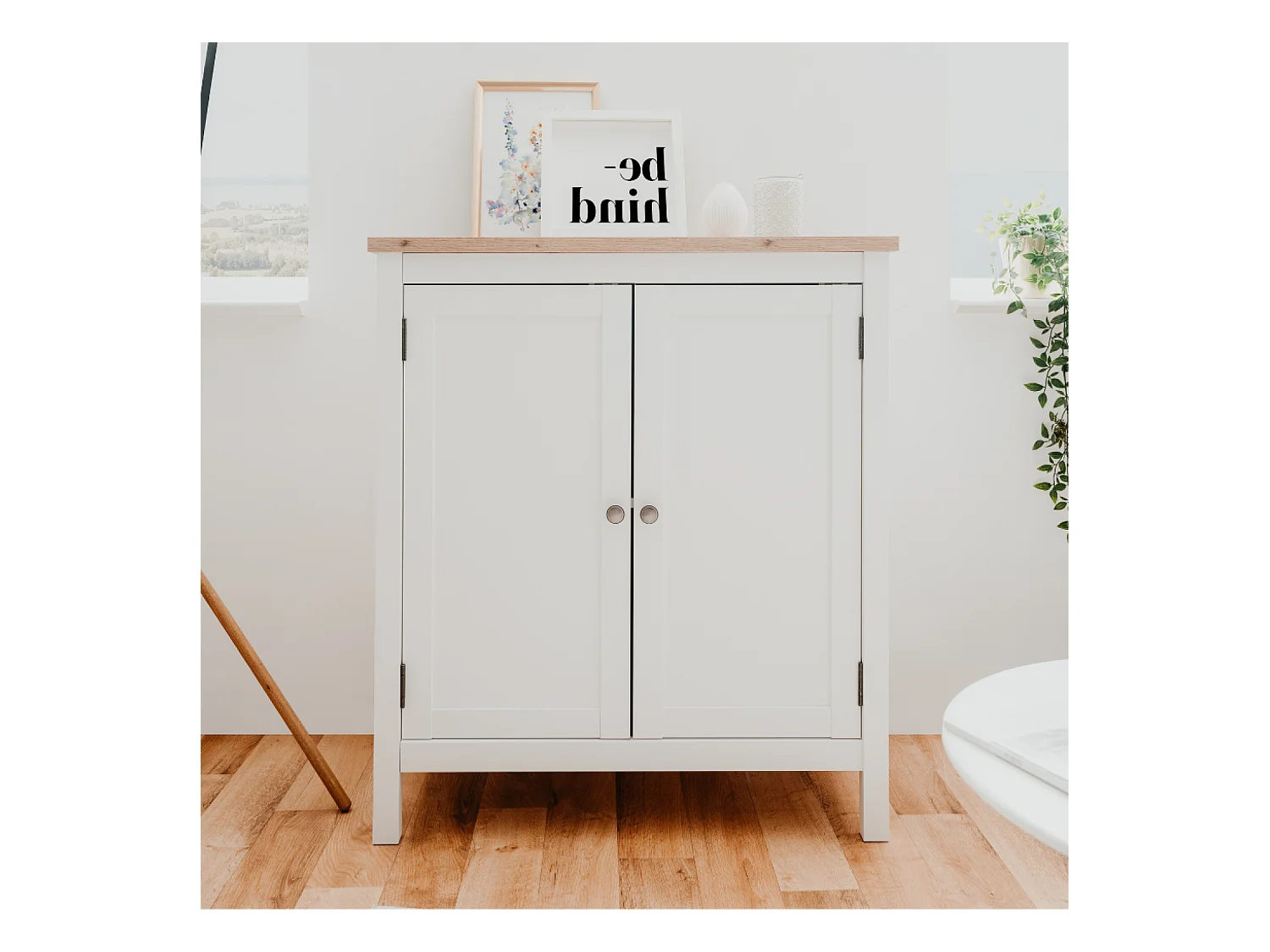 Buffet scandinave avec placards 80 cm SKADAR