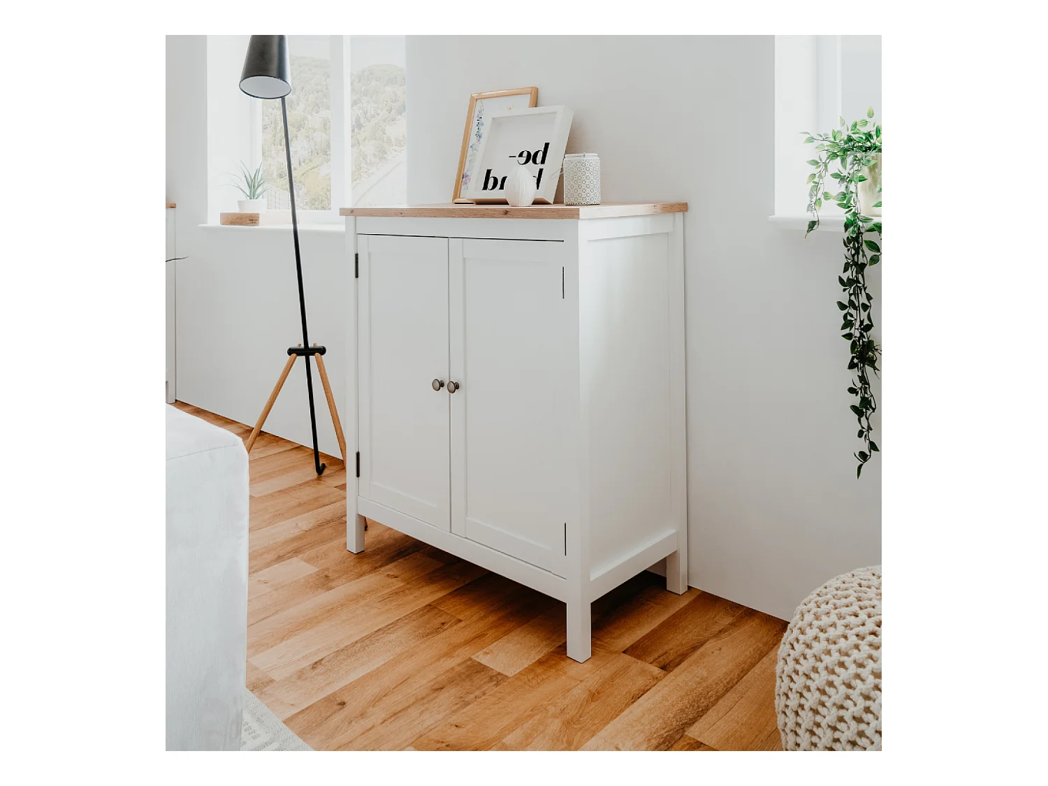 Buffet scandinave avec placards 80 cm SKADAR