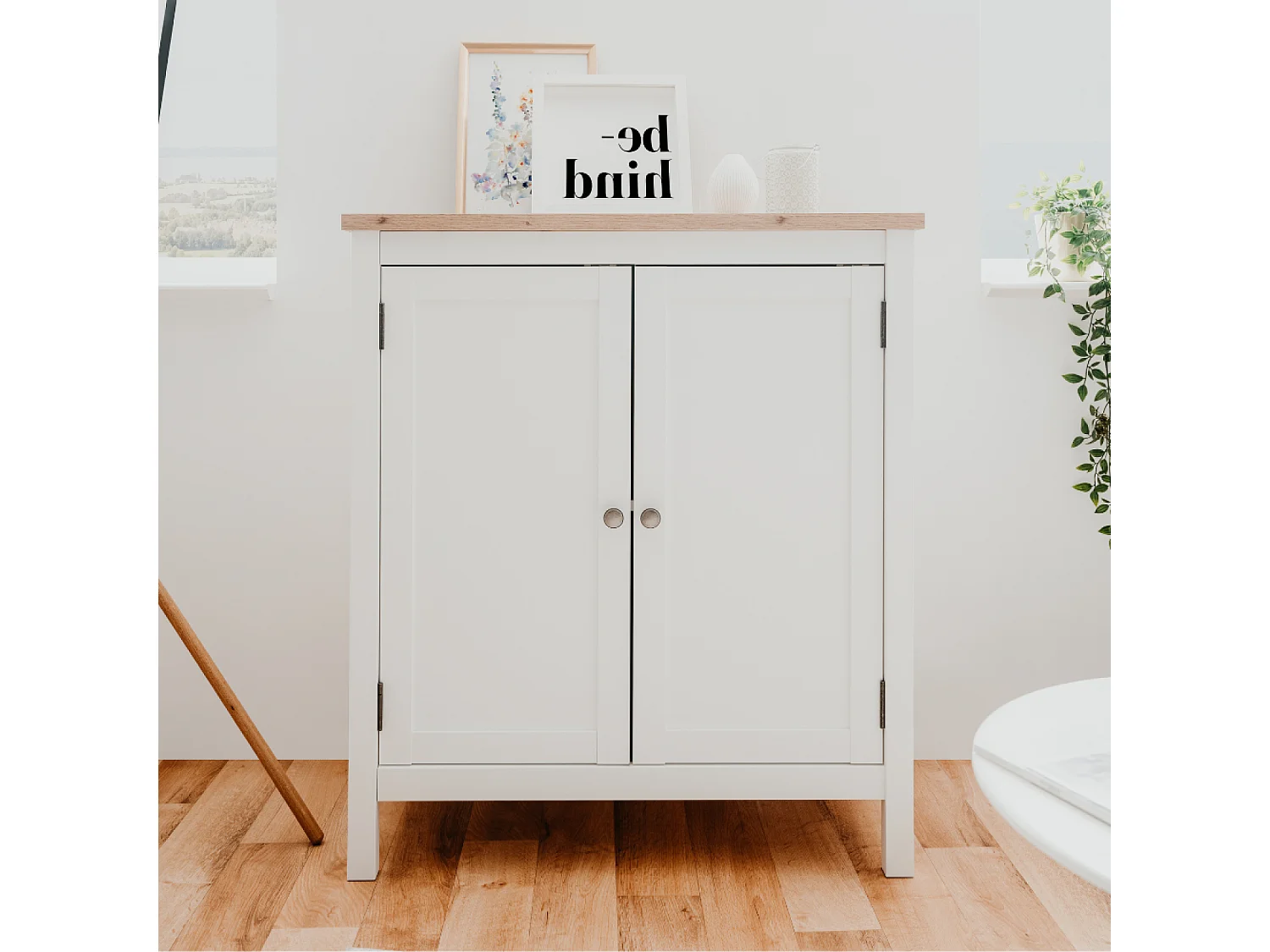 Buffet scandinave avec placards 80 cm SKADAR