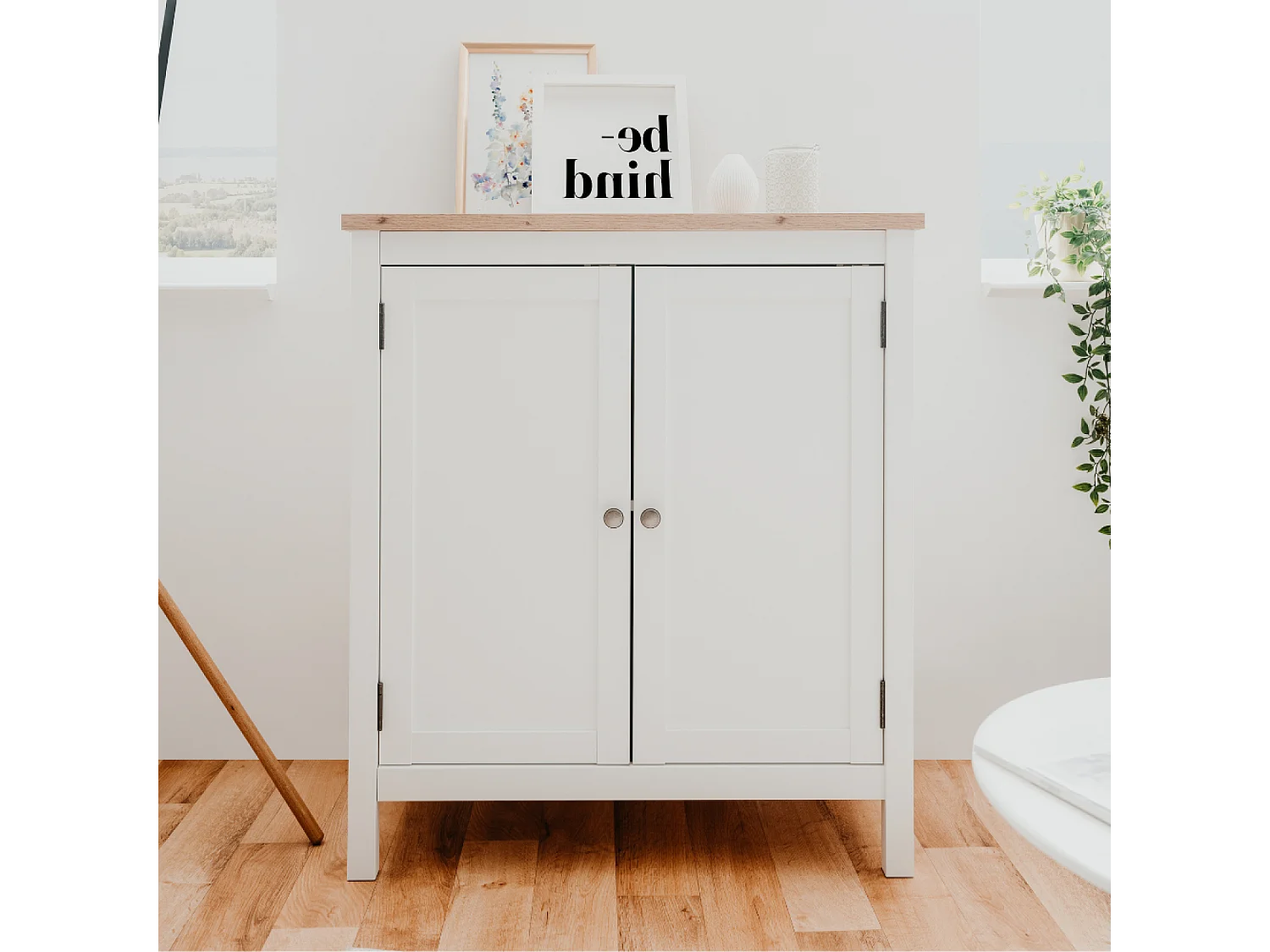 Buffet scandinave avec placards 80 cm SKADAR