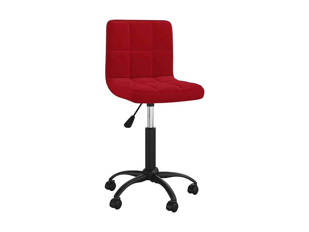 Chaise pivotante de salle à manger Rouge bordeaux Velours