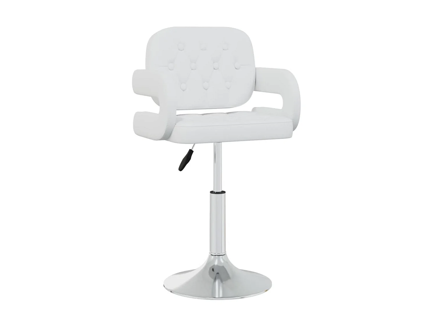 Chaises pivotantes à manger lot de 6 blanc similicuir