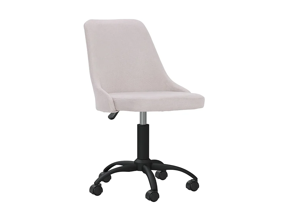 Chaises pivotantes à manger lot de 2 crème tissu