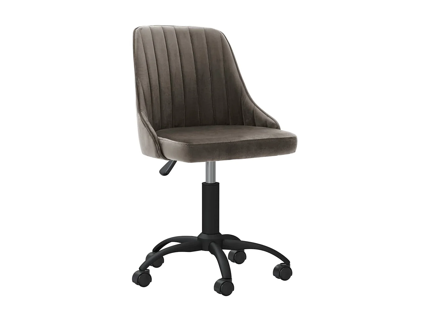 Chaises pivotantes à manger lot de 2 gris foncé velours