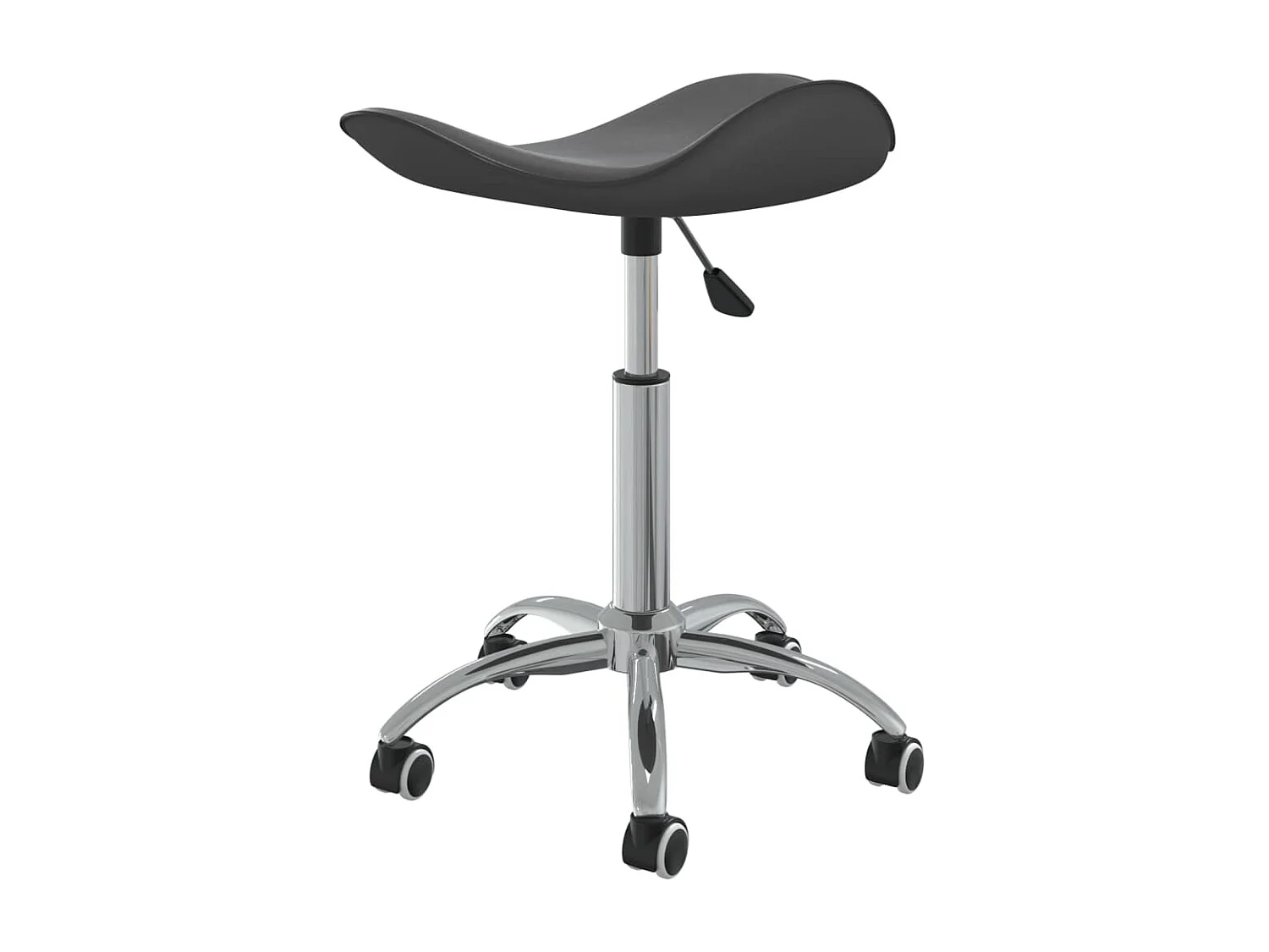 Chaise pivotante de salle à manger Gris Similicuir