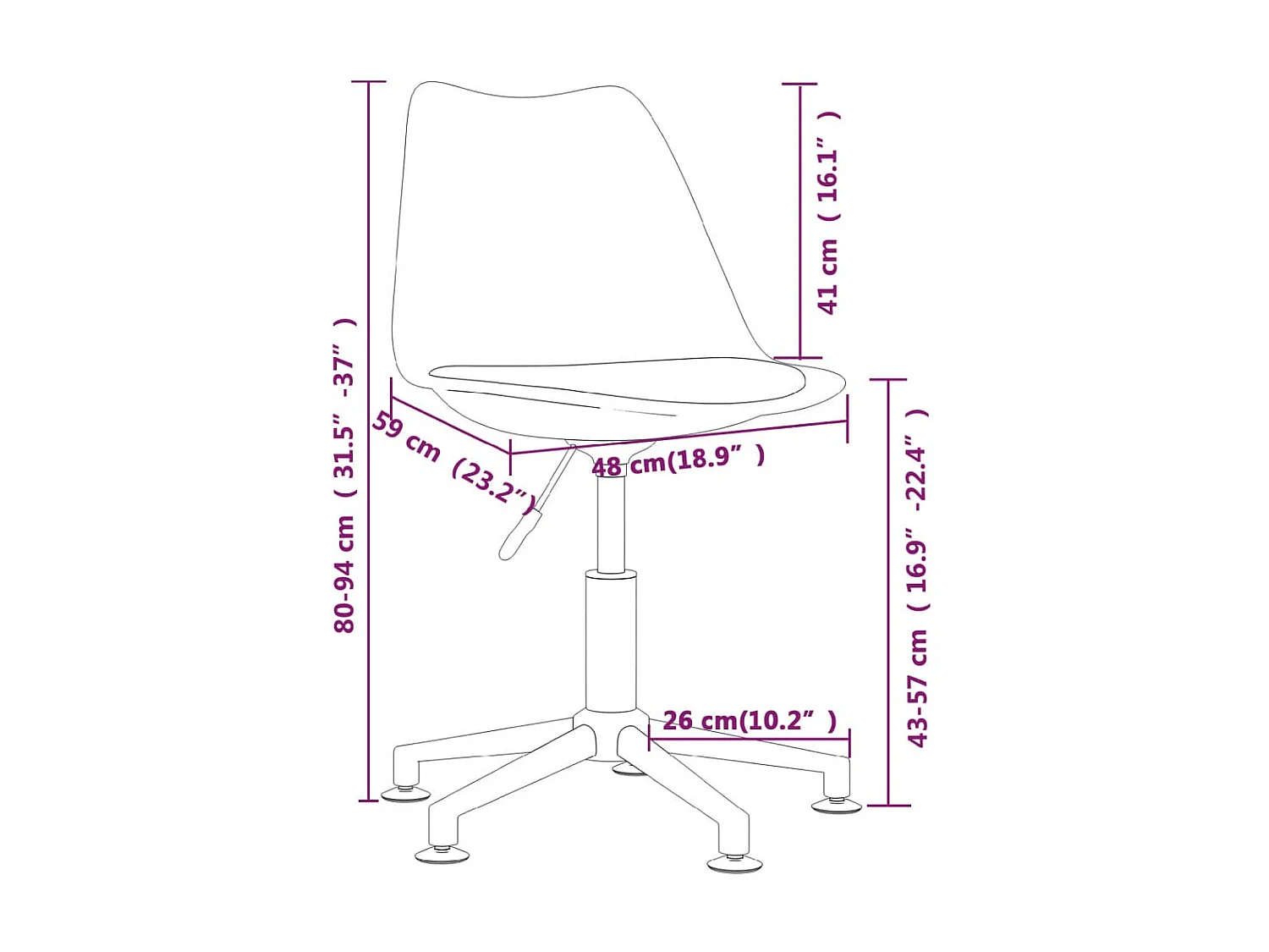 Draaibare eetkamerstoelen set van 2 blauwe stof