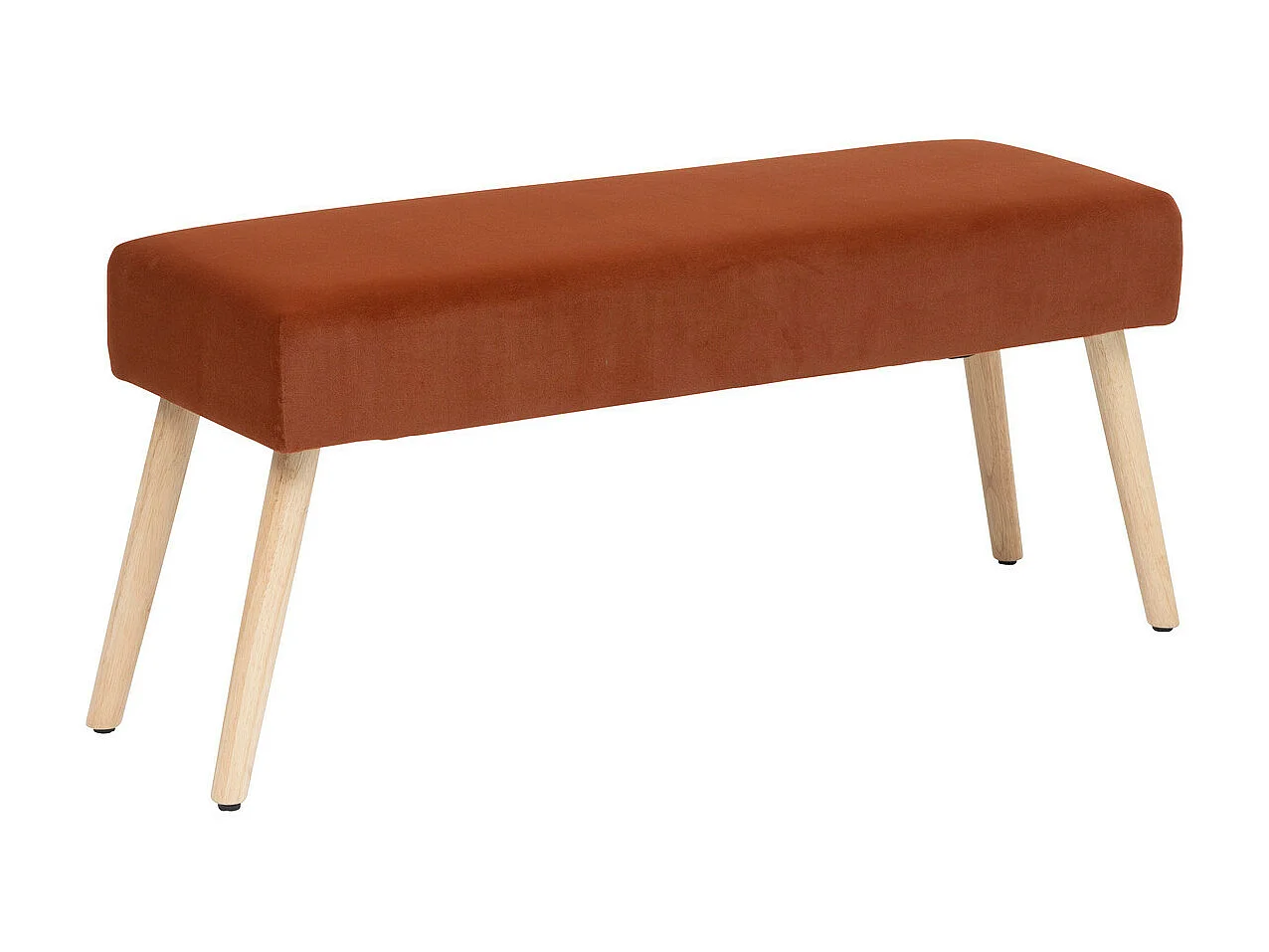 Banc Banquette en Velours Ambre 100 x 35 x 45 cm
