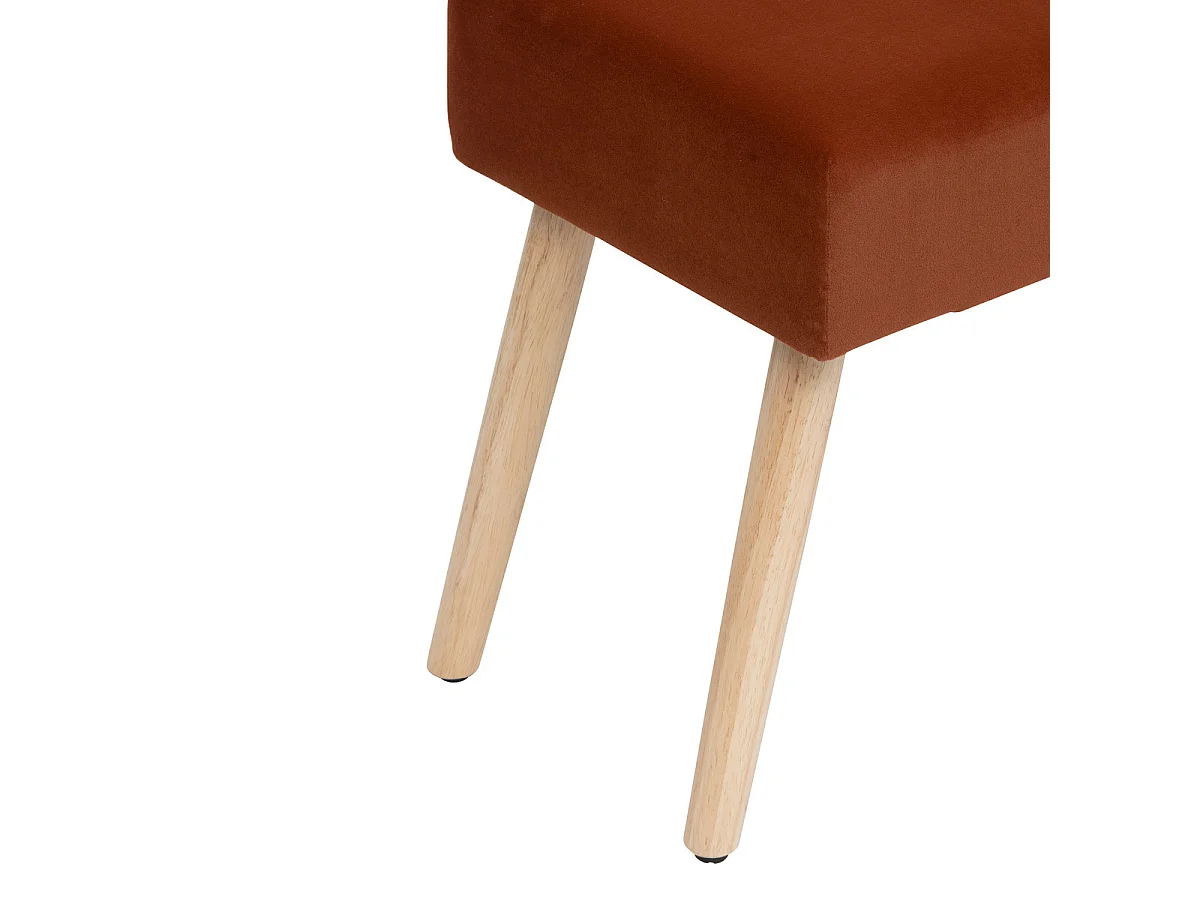 Banc Banquette en Velours Ambre 100 x 35 x 45 cm