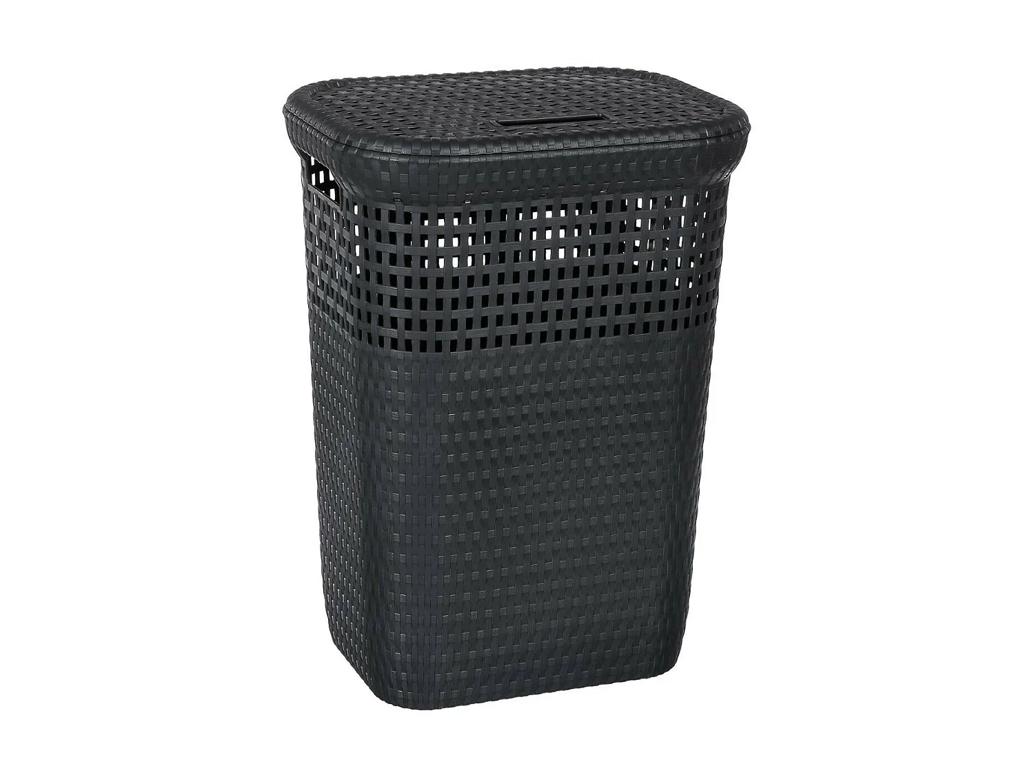 Panier à linge 60L Gris L 42 x P 33 x H 57 cm