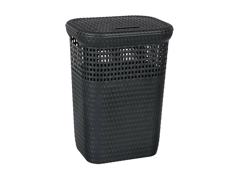Panier à linge 60L Gris L 42 x P 33 x H 57 cm