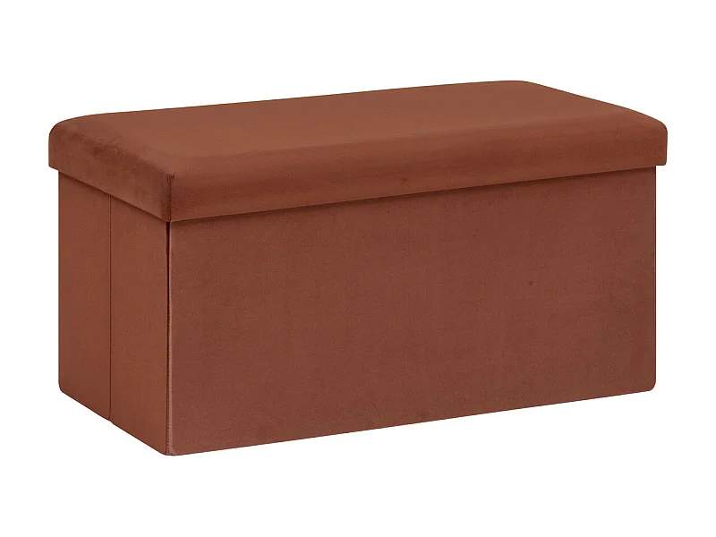 Puff plegable rectangular con almacenamiento 76 x 38 x 38 cm