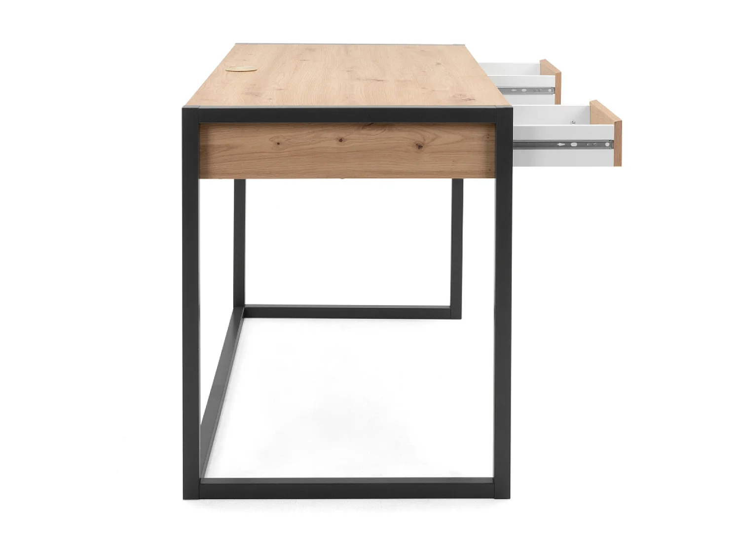 Bureau industriel bois et noir KOTOR