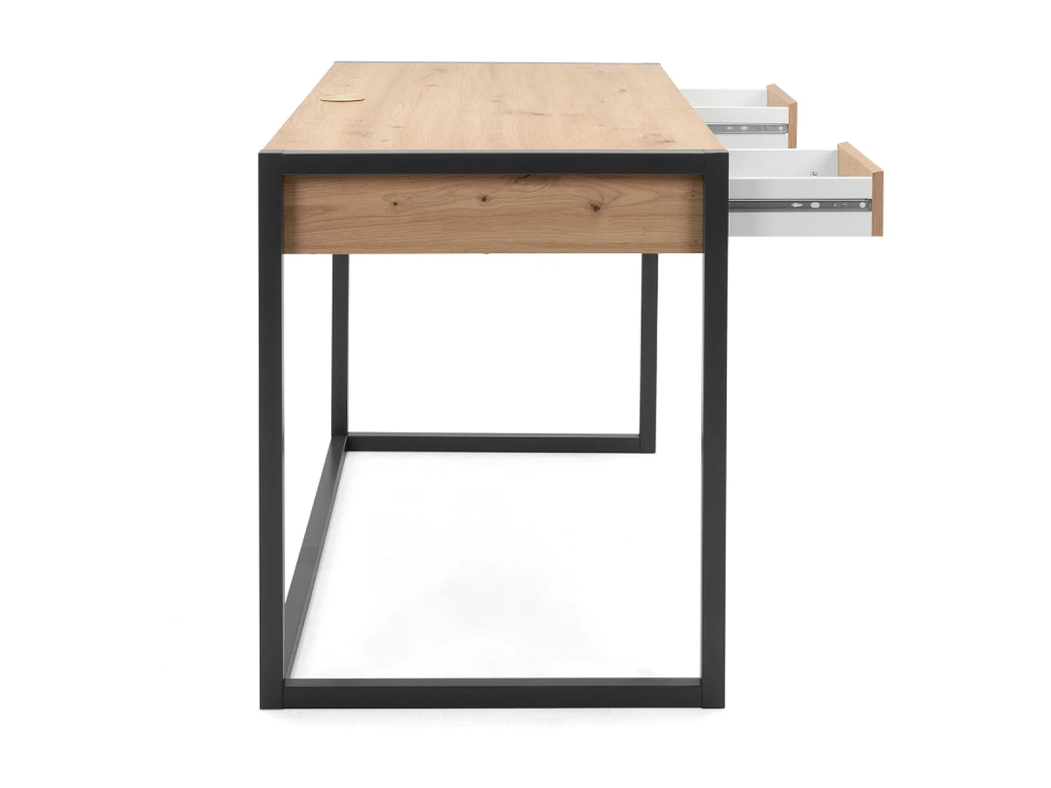 Bureau industriel bois et noir KOTOR